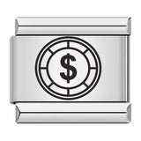 Cross Border Hot Selling Laser Engraving Chess and Card Entertainment Pattern Titanium Steel DIY Italian Module Bracelet Wholesale Cross Border Hot Selling Laser Engraving Chess and Card Entertainment Pattern Titanium Steel DIY Italian Module Bracelet Wholesale