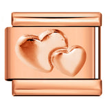 Rose Gold Titanium Steel Stamping Pattern DIY Italian Module Bracelet Italian Charm Bracelet Rose Gold Titanium Steel Stamping Pattern DIY Italian Module Bracelet Italian Charm Bracelet