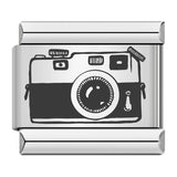 New Hat Backpack Pattern Italian Module Bracelet Titanium Steel Laser Carving DIY Strap Chain Wholesale New Hat Backpack Pattern Italian Module Bracelet Titanium Steel Laser Carving DIY Strap Chain Wholesale