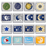 Italian Charm Bracelet Titanium Steel Welded Space Universe Series Italian Module Bracelet Italian Charm Bracelet Titanium Steel Welded Space Universe Series Italian Module Bracelet