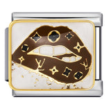 Valentine's Day Gift Perfume Lipstick Italian Module Bracelet Titanium Steel Gold Plated Welding DIY Watch Band Chain Bracelet Valentine's Day Gift Perfume Lipstick Italian Module Bracelet Titanium Steel Gold Plated Welding DIY Watch Band Chain Bracelet