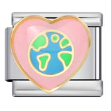 Colorful Drip Oil Love Element Italian Module Bracelet Welding Pattern DIY Elastic Splicing Stainless Steel Bracelet Colorful Drip Oil Love Element Italian Module Bracelet Welding Pattern DIY Elastic Splicing Stainless Steel Bracelet