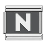 Laser Engraved 26 English Letters Italian Module Bracelet Stainless Steel Bracelet Italian Bracelet Laser Engraved 26 English Letters Italian Module Bracelet Stainless Steel Bracelet Italian Bracelet