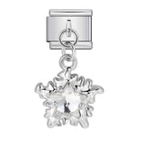 Silver Bottom Cute Pendant Italian Module Bracelet Hook DIY Titanium Steel Micro Inlaid Zircon Elastic Splicing Strap Chain Silver Bottom Cute Pendant Italian Module Bracelet Hook DIY Titanium Steel Micro Inlaid Zircon Elastic Splicing Strap Chain