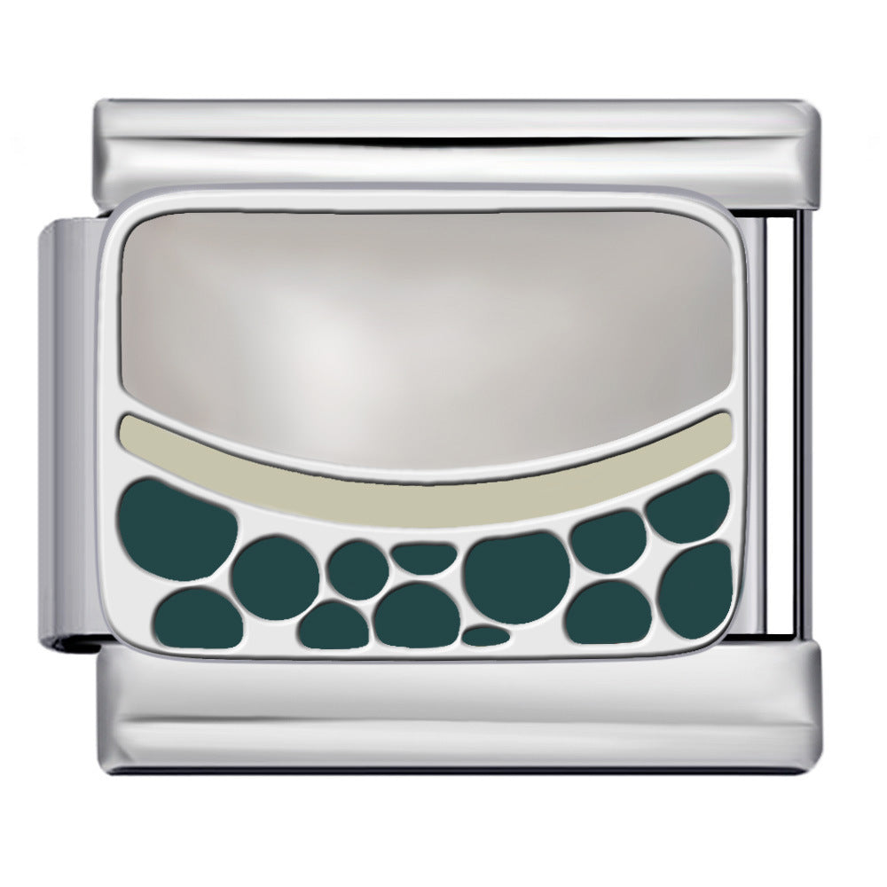 New Nail Art Series Titanium Steel Strap Chain Gold Plated Welding Drip Oil DIY Italian Module Bracelet Accessories Jewelry New Nail Art Series Titanium Steel Strap Chain Gold Plated Welding Drip Oil DIY Italian Module Bracelet Accessories Jewelry