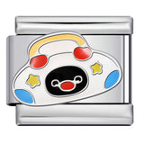 New Cartoon Animation Gold-plated Oil Drop DIY Italian Module Bracelet with Personalized Welding Pattern Stainless Steel Bracelet New Cartoon Animation Gold-plated Oil Drop DIY Italian Module Bracelet with Personalized Welding Pattern Stainless Steel Bracelet