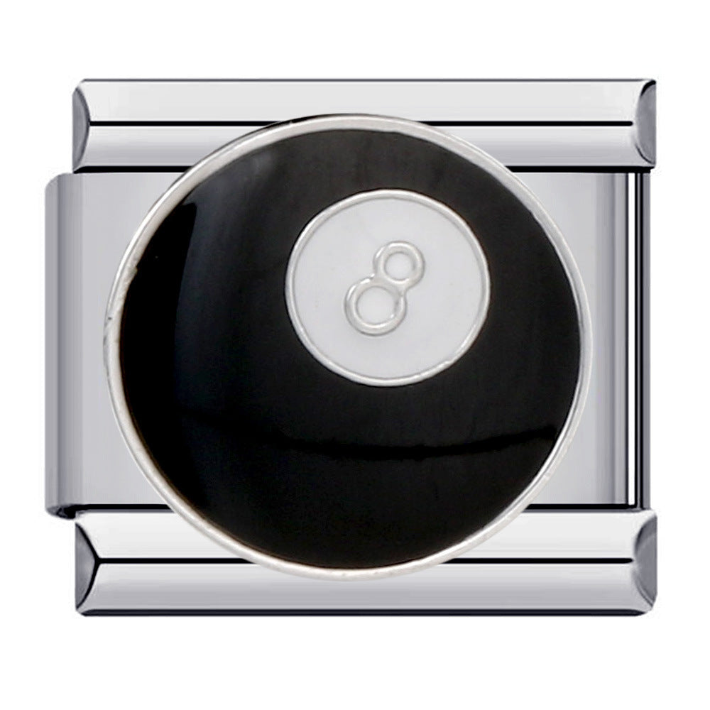 New Chess and Card Entertainment Stainless Steel Italian Module Bracelet Gold Plated Drip Oil Personalized DIY Welding Bracelet Wholesale New Chess and Card Entertainment Stainless Steel Italian Module Bracelet Gold Plated Drip Oil Personalized DIY Welding Bracelet Wholesale