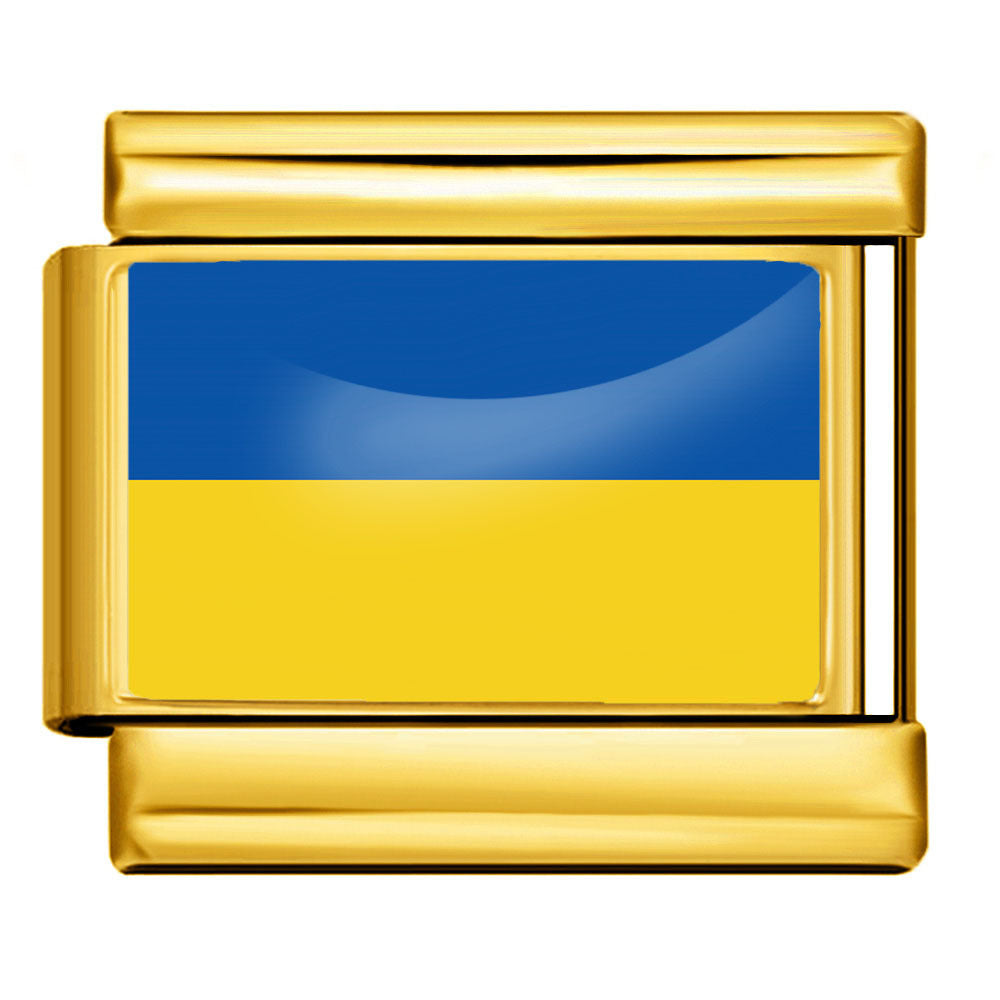 Gold Base World Flag Photo Resin Italian Charm Bracelet DIY Stainless Steel Stretch Watch Band Wristband Gold Base World Flag Photo Resin Italian Charm Bracelet DIY Stainless Steel Stretch Watch Band Wristband