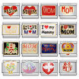 New Warm Mother's Day Series Bracelet Titanium Steel Gold Plated Welding Pattern DIY Italian Module Bracelet New Warm Mother's Day Series Bracelet Titanium Steel Gold Plated Welding Pattern DIY Italian Module Bracelet