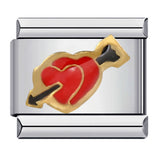 Stainless Steel Italian Module Bracelet Titanium Steel Welding Drip Oil Pattern DIY Bracelet Italian Charm Stainless Steel Italian Module Bracelet Titanium Steel Welding Drip Oil Pattern DIY Bracelet Italian Charm