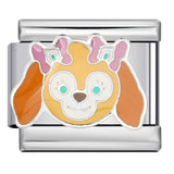 Cross Border Cartoon Animal Series Titanium Steel Welding Drip Oil DIY Bracelet Italian Module Bracelet Accessories Wholesale Cross Border Cartoon Animal Series Titanium Steel Welding Drip Oil DIY Bracelet Italian Module Bracelet Accessories Wholesale