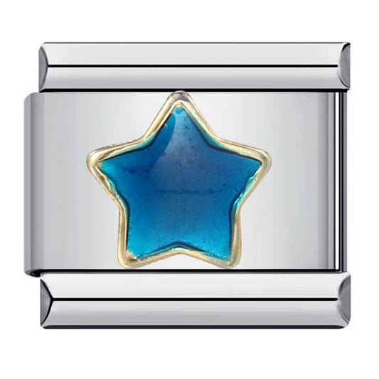 Stainless Steel Italian Module Bracelet Titanium Steel Welding Drip Oil Pattern DIY Bracelet Italian Charm