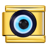 Gold Bottom Italian Module Bracelet Welding Dripping Oil Titanium Steel Bracelet Fashion DIY Italian Bracelet Gold Bottom Italian Module Bracelet Welding Dripping Oil Titanium Steel Bracelet Fashion DIY Italian Bracelet