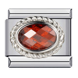 Italian Modular Birthstone Bracelet Stainless Steel Welded Colorful Zircon DIY Stretch Bangle Fashion Jewelry Italian Modular Birthstone Bracelet Stainless Steel Welded Colorful Zircon DIY Stretch Bangle Fashion Jewelry