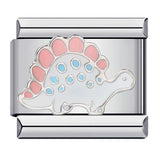 New Stainless Steel Drip Oil Cartoon DIY Italian Module Bracelet with Personalized Welding Pattern and Elastic Splicing Bracelet New Stainless Steel Drip Oil Cartoon DIY Italian Module Bracelet with Personalized Welding Pattern and Elastic Splicing Bracelet