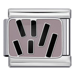 European and American Popular Fashion DIY Elastic Strap Chain Titanium Steel Welded Drip Oil Pattern Italian Module Bracelet European and American Popular Fashion DIY Elastic Strap Chain Titanium Steel Welded Drip Oil Pattern Italian Module Bracelet