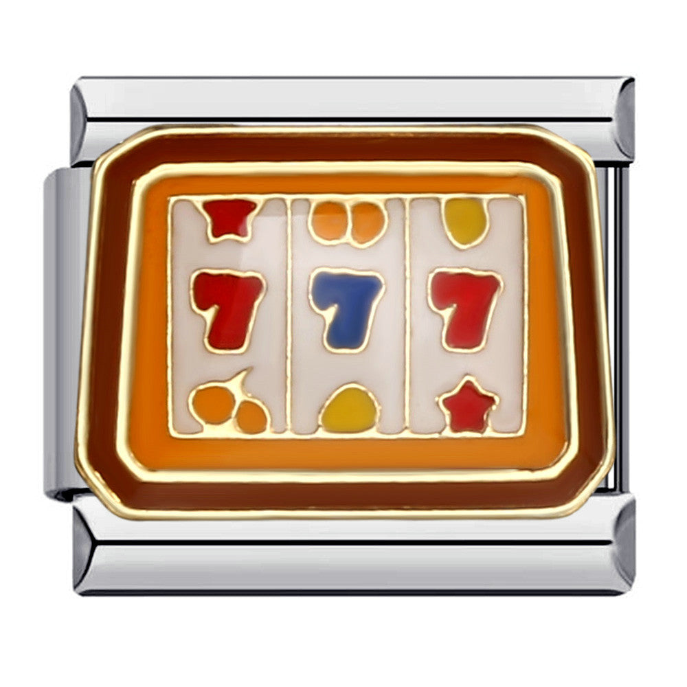 New Chess and Card Entertainment Stainless Steel Italian Module Bracelet Gold Plated Drip Oil Personalized DIY Welding Bracelet Wholesale New Chess and Card Entertainment Stainless Steel Italian Module Bracelet Gold Plated Drip Oil Personalized DIY Welding Bracelet Wholesale