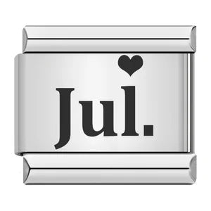 Simplified December English Simplified Pattern Italian Module Bracelet Titanium Steel Laser Carving DIY Bracelet Simplified December English Simplified Pattern Italian Module Bracelet Titanium Steel Laser Carving DIY Bracelet