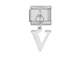 Silver Simplified Letter Italian Module Bracelet Titanium Steel Handmade DIY Hook Elastic Splicing Bracelet Accessories Silver Simplified Letter Italian Module Bracelet Titanium Steel Handmade DIY Hook Elastic Splicing Bracelet Accessories