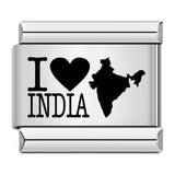 Cross Border Hot Selling Laser Engraving Heart-shaped Series Titanium Steel Handmade DIY Italian Module Bracelet Wholesale Cross Border Hot Selling Laser Engraving Heart-shaped Series Titanium Steel Handmade DIY Italian Module Bracelet Wholesale