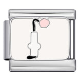 Cross Border Hot Selling Italian Module Bracelet Titanium Steel Drip Oil Welding Pattern DIY Watch Strap Chain Bracelet Wholesale Cross Border Hot Selling Italian Module Bracelet Titanium Steel Drip Oil Welding Pattern DIY Watch Strap Chain Bracelet Wholesale