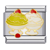 New Dessert Cake Elements Italian Module Bracelet Stainless Steel Welding Drip Oil DIY Fashion Bracelet New Dessert Cake Elements Italian Module Bracelet Stainless Steel Welding Drip Oil DIY Fashion Bracelet