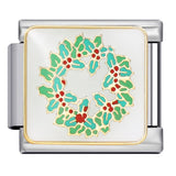 Green Titanium Steel Welded Gold-plated Drip Oil Bracelet Cartoon DIY Italian Module Bracelet Accessories Wholesale Green Titanium Steel Welded Gold-plated Drip Oil Bracelet Cartoon DIY Italian Module Bracelet Accessories Wholesale