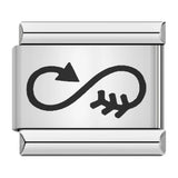 Cross Border Hot Selling Laser Engraving Heart-shaped Series Titanium Steel Handmade DIY Italian Module Bracelet Wholesale Cross Border Hot Selling Laser Engraving Heart-shaped Series Titanium Steel Handmade DIY Italian Module Bracelet Wholesale