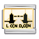 New Italian Module Bracelet Stainless Steel Welding Drip Oil Personalized English DIY Bracelet Accessories Wholesale New Italian Module Bracelet Stainless Steel Welding Drip Oil Personalized English DIY Bracelet Accessories Wholesale