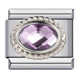 New Stainless Steel Welded Drip Oil Mysterious Purple DIY Italian Modular Bracelet Italian Charm New Stainless Steel Welded Drip Oil Mysterious Purple DIY Italian Modular Bracelet Italian Charm