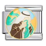 New Arab Culture Italian Module Bracelet Stainless Steel Welding Drip Oil DIY Elastic Bracelet New Arab Culture Italian Module Bracelet Stainless Steel Welding Drip Oil DIY Elastic Bracelet