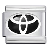 Italian Module Bracelet Automotive Logo Series Titanium Steel Welding Drip Oil DIY Elastic Splicing Table Italian Module Bracelet Automotive Logo Series Titanium Steel Welding Drip Oil DIY Elastic Splicing Table