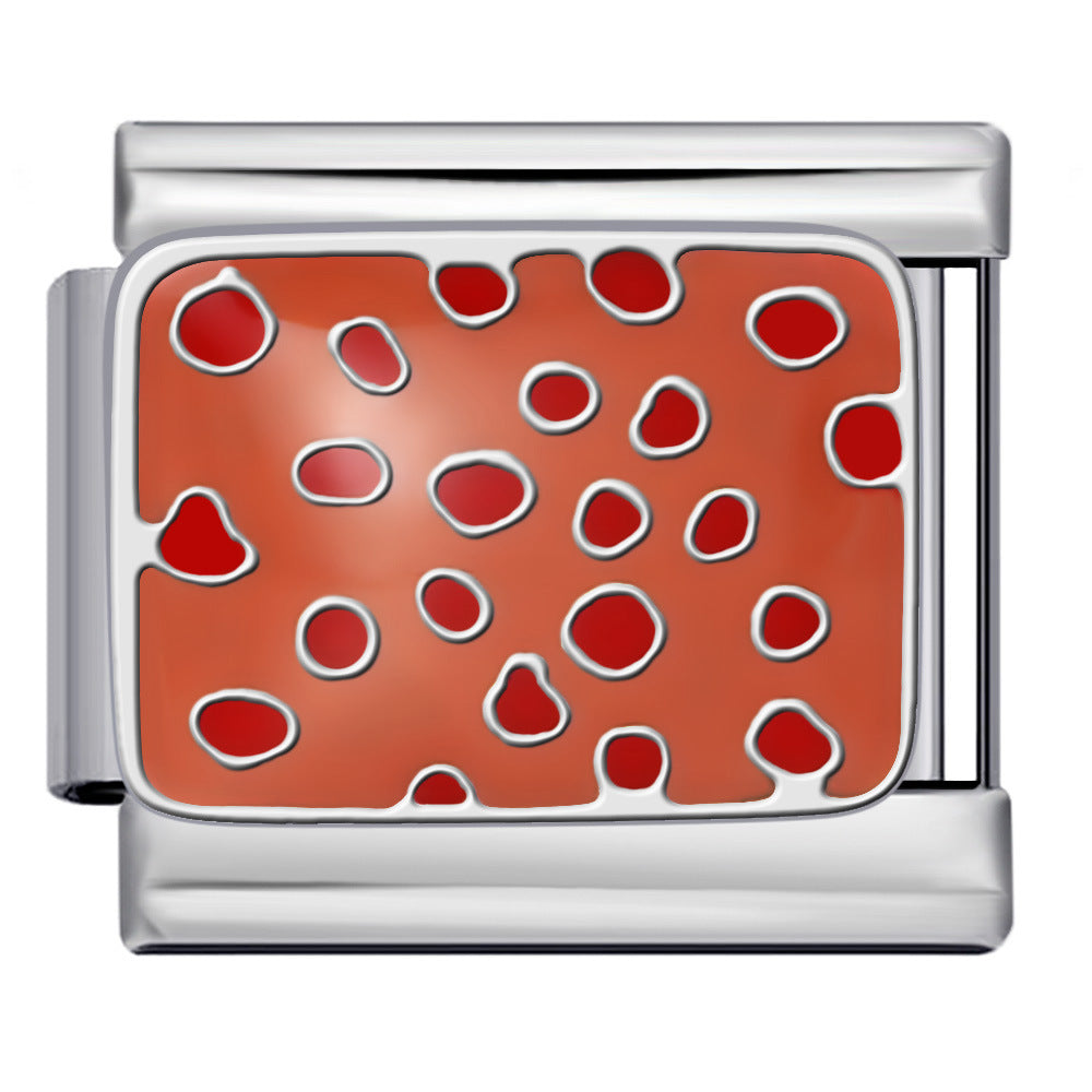 New Stainless Steel Welding Drip Oil DIY Bracelet Italian Module Bracelet Colorful Pattern Personalized Splicing Bracelet New Stainless Steel Welding Drip Oil DIY Bracelet Italian Module Bracelet Colorful Pattern Personalized Splicing Bracelet