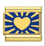 Gold Bottom Star Moon Blue Italian Module Bracelet DIY Jewelry Creative Accessories Detachable Titanium Steel Strap Chain Gold Bottom Star Moon Blue Italian Module Bracelet DIY Jewelry Creative Accessories Detachable Titanium Steel Strap Chain