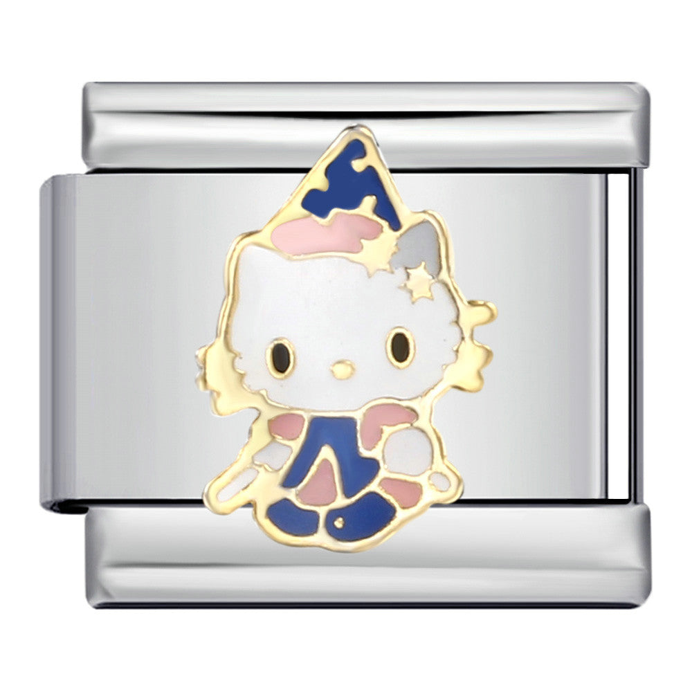 Wholesale DIY Titanium Steel Welded Enamel Drop Charms Italian Link Bracelet Straps with Cute Cartoon Patterns Wholesale DIY Titanium Steel Welded Enamel Drop Charms Italian Link Bracelet Straps with Cute Cartoon Patterns