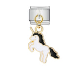 New Cute Pendant Italian Module Bracelet Titanium Steel Hook DIY Drip Oil Elastic Free Splicing Strap Chain New Cute Pendant Italian Module Bracelet Titanium Steel Hook DIY Drip Oil Elastic Free Splicing Strap Chain