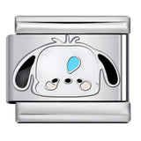 Cute Cartoon Character Series Titanium Steel Welding Drip Oil DIY Bracelet Italian Module Bracelet Accessories Wholesale Cute Cartoon Character Series Titanium Steel Welding Drip Oil DIY Bracelet Italian Module Bracelet Accessories Wholesale