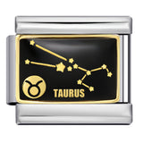 New 12 Constellation Series Italian Module Bracelet Stainless Steel Welding Gold Plating Drip Oil DIY Pattern Bracelet New 12 Constellation Series Italian Module Bracelet Stainless Steel Welding Gold Plating Drip Oil DIY Pattern Bracelet