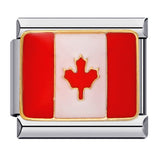 Flag, National Flag, Italian Module, Bracelet, Stainless Steel, Gold-plated, Oil Dripping, Welding Pattern, DIY Bracelet Wholesale Flag, National Flag, Italian Module, Bracelet, Stainless Steel, Gold-plated, Oil Dripping, Welding Pattern, DIY Bracelet Wholesale