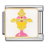 Colorful English Italian Module Bracelet Stainless Steel Welding Drip Oil DIY Jewelry Primary School Children's Gift Colorful English Italian Module Bracelet Stainless Steel Welding Drip Oil DIY Jewelry Primary School Children's Gift