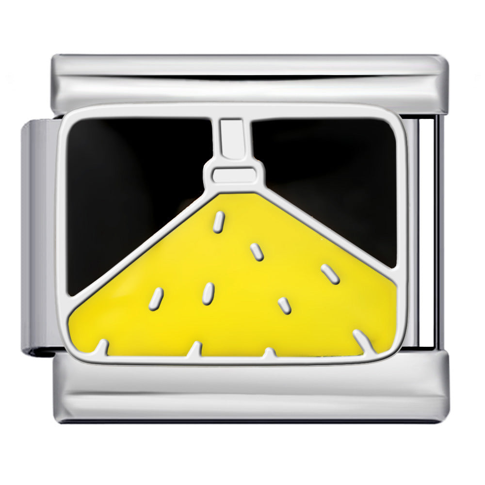 New Stainless Steel Welding Drip Oil DIY Bracelet Italian Module Bracelet Colorful Pattern Personalized Splicing Bracelet New Stainless Steel Welding Drip Oil DIY Bracelet Italian Module Bracelet Colorful Pattern Personalized Splicing Bracelet