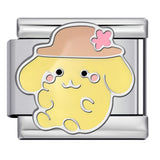 Cute Cartoon Character Series Titanium Steel Welding Drip Oil DIY Bracelet Italian Module Bracelet Accessories Wholesale Cute Cartoon Character Series Titanium Steel Welding Drip Oil DIY Bracelet Italian Module Bracelet Accessories Wholesale