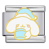 Cute Cartoon Character Series Titanium Steel Welding Drip Oil DIY Bracelet Italian Module Bracelet Accessories Wholesale Cute Cartoon Character Series Titanium Steel Welding Drip Oil DIY Bracelet Italian Module Bracelet Accessories Wholesale