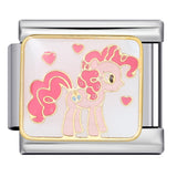 Cross Border Cartoon Animal Series Titanium Steel Welding Drip Oil DIY Bracelet Italian Module Bracelet Accessories Wholesale Cross Border Cartoon Animal Series Titanium Steel Welding Drip Oil DIY Bracelet Italian Module Bracelet Accessories Wholesale