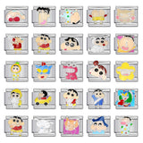 New Cartoon Character Italian Modular Bracelet Stainless Steel Welded DIY Stretch Link Bracelet New Cartoon Character Italian Modular Bracelet Stainless Steel Welded DIY Stretch Link Bracelet