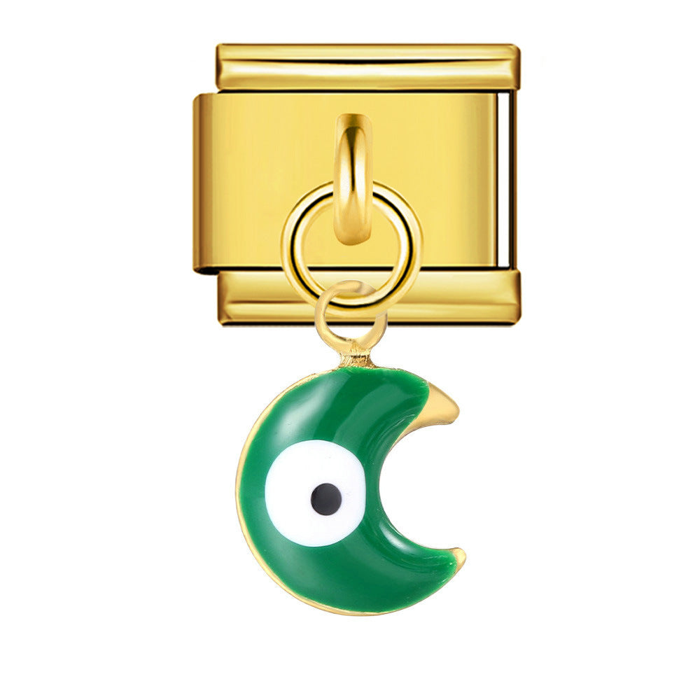 New Star Moon Series Pendant Italian Module Bracelet Single Hook Titanium Steel Elastic Splicing Strap Chain New Star Moon Series Pendant Italian Module Bracelet Single Hook Titanium Steel Elastic Splicing Strap Chain