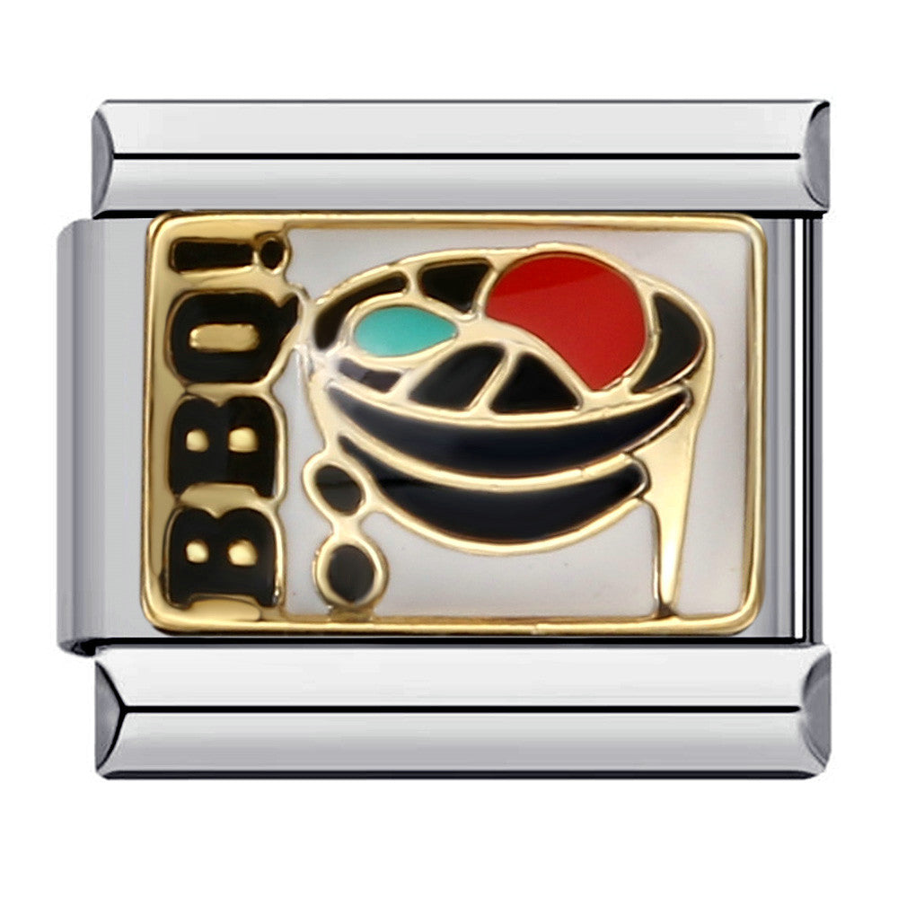 New Stainless Steel Welding Drip Oil Cartoon DIY Italian Module Bracelet Italian Module New Stainless Steel Welding Drip Oil Cartoon DIY Italian Module Bracelet Italian Module