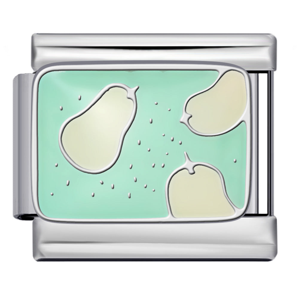 New Stainless Steel Welding Drip Oil DIY Bracelet Italian Module Bracelet Colorful Pattern Personalized Splicing Bracelet New Stainless Steel Welding Drip Oil DIY Bracelet Italian Module Bracelet Colorful Pattern Personalized Splicing Bracelet