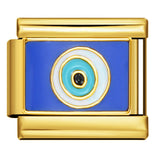 Gold Bottom Star Moon Blue Italian Module Bracelet DIY Jewelry Creative Accessories Detachable Titanium Steel Strap Chain Gold Bottom Star Moon Blue Italian Module Bracelet DIY Jewelry Creative Accessories Detachable Titanium Steel Strap Chain