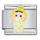 New Cartoon Character Italian Modular Bracelet Stainless Steel Welded DIY Stretch Link Bracelet New Cartoon Character Italian Modular Bracelet Stainless Steel Welded DIY Stretch Link Bracelet